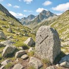 Una creu gravada que permet identificar el límit territorial.