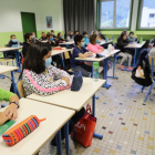 Els alumnes preparats a l'aula