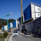 Edificis en construcció a la parròquia, aquest abril.