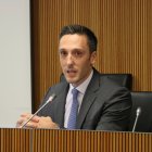 Isaac Galobardes durant la compareixença aquesta tarda