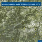 Impactes de llamps a Andorra de la forta tempesta d'anit