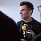 El secretari de Transports i Mobilitat, David Forné, durant la roda de premsa.