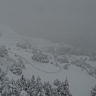 La neu al sector de Canillo-El Forn, a 2.000 metres