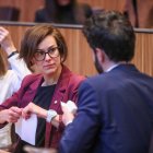 La copresidenta de Concòrdia, Núria Segués, ahir al Consell General.
