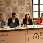 Representants del comú, l’empresa Cellab, Assandca i AMIC, ahir.