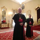 El Copríncep Joan-Enric Vives i el bisbe coadjutor, Josep Lluís Serrano.