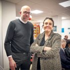 Alexis Estopiñán i Vicky Marrugat després de saber-se el resultat de les eleccions.