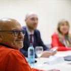 Reunió del Consell Econòmic i Social. Gabriel Ubach, Jordi Puy i Conxita Marsol