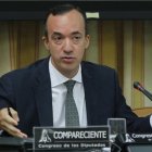 Francisco Martínez en la compareixença al Congrés.