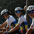 Les ciclistes tricolors, abans de començar