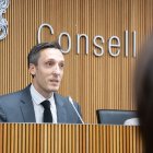 El director de l'AQUA, Isaac Galobardes, durant la presentació de la memòria de l'entitat del 2024 davant del Consell General.
