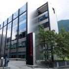 Façana de la seu d'Andorra Telecom.