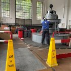 Treballs de manteniment del grup 1 de la central hidroelèctrica de FEDA