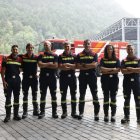 Els bombers que van viatjar per col·laborar en l'incendi de Somiedo