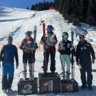 EL podi, a la FIS austríaca