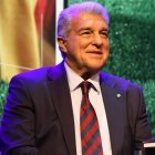 El president de l'FC Barcelona, Joan Laporta, en una visita al novembre a Andorra