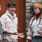 Actors durant l'assaig dels Pastorets.