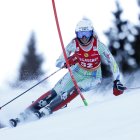 Carla Mijares, ahir durant l’eslàlom de Kranjska Gora.