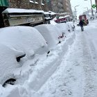 Imatge de la nevada al Pas de la Casa