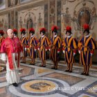 Lleó XIV durant la jornada del discurs davant el Cos Diplomàtic a la Santa Seu.