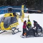 Equips de rescat en una allau anterior a Arcalís.