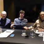 Ambor, Altimir i Godoy després de signar el conveni.