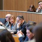 La ministra de Presidència, Economia, Treball i Habitatge, Conxita Marsol al Consell General aquesta tarda.