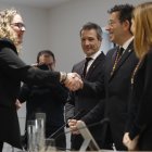 Astrié, al mig de la foto.