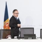 El cap de Govern, Xavier Espot, abans de la roda de premsa del consell de ministres.