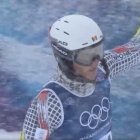 Xavier Cornella, després de l'eslàlom aquest matí a Bormio.