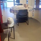 La sala on els policies mengen i descansen