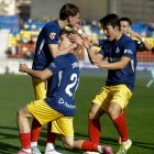 Sergio Molina, Minsu i Cerdà celebrant un gol.