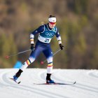 Gina del Rio, a l’esprint en estil clàssic dels Jocs.