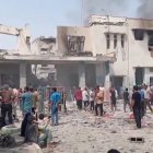 Un bombardeig en una escola que hauria causat 63 víctimes.