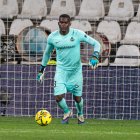 El porter Jesús Owono al partit de Còrdova.