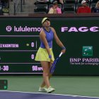 Vicky Jiménez, en el seu duel contra Osaka.