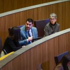 La presidenta del grup socialdemòcrata, Susanna Vela, al Consell.