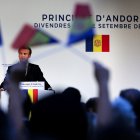 Macron, durant la visita institucional a Andorra el 2019.