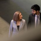 Maria Àngels Aché i Cerni Escalé, ahir al Consell.