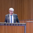 El ministre de Relacions Institucionals i Educació, Ladislau Baró, avui al Consell