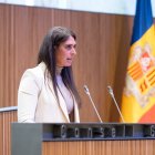 La consellera d'Andorra Endavant, Noemí Amador, al Consell General.