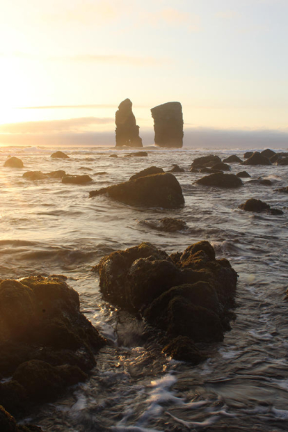 La Cristina Camp va fer aquesta fotografia de la posta de sol a Mosteiros, a l'Illa de Sao Miguel de les Açores.