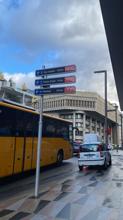 Pàrquings plens al centre d'Andorra la Vella aquest matí