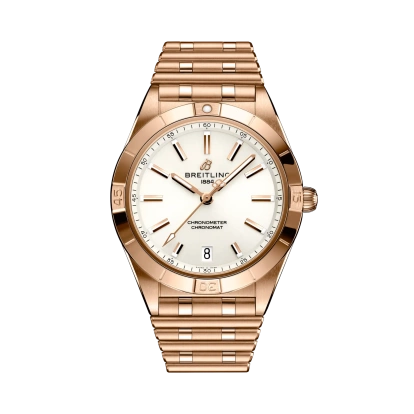 Rellotge Chronomat Automàtic 36 en or vermell amb la icònica i còmoda corretja Rouleaux