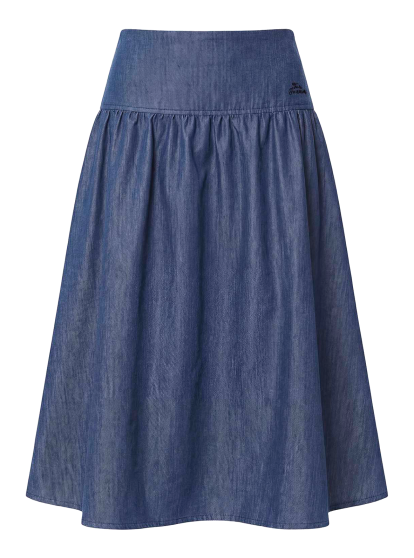 Faldilla Jude Midi en color blau texà.