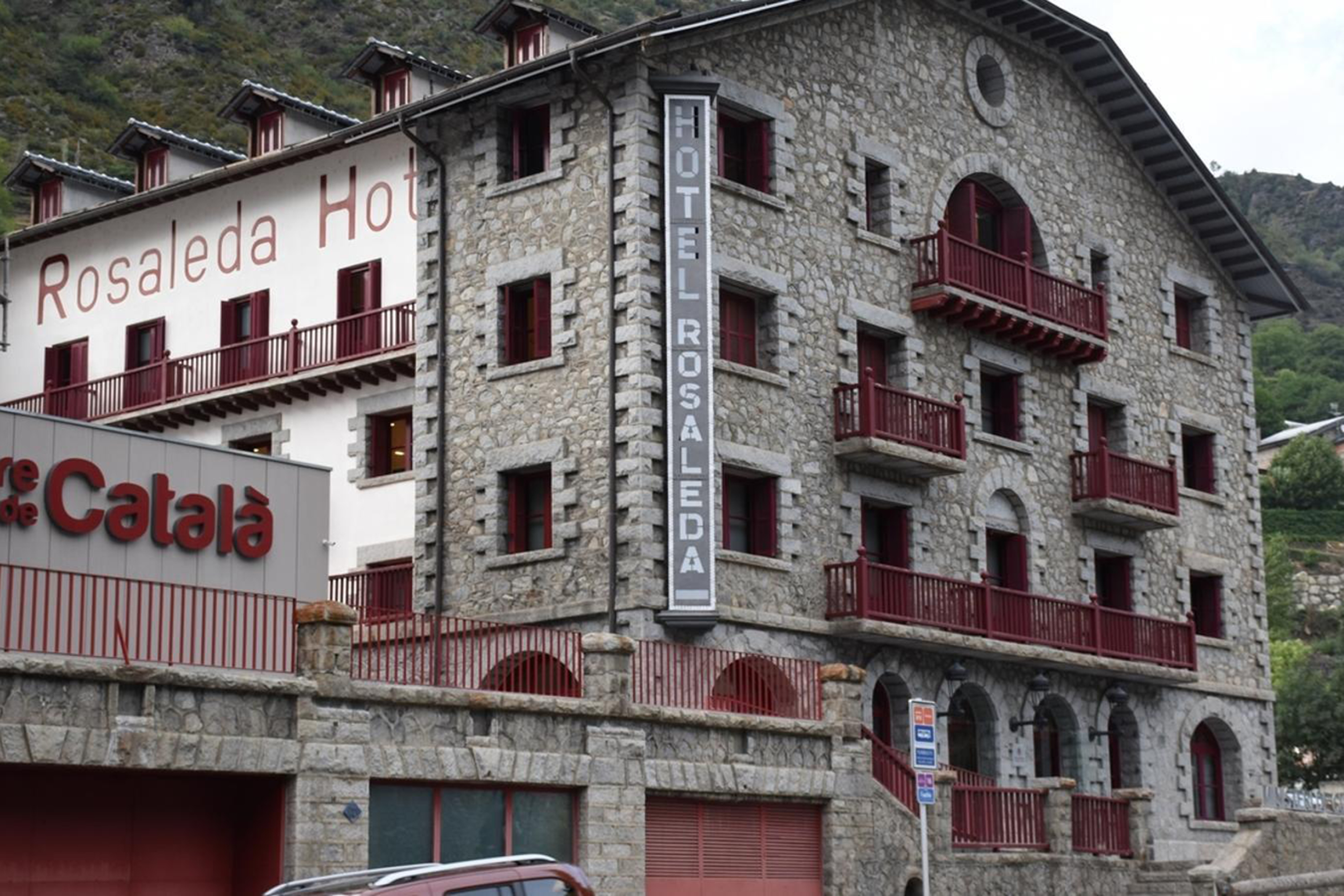 The old Rosaleda hotel, current headquarters of the Ministry of Culture, Youth and Sports, in Encamp
