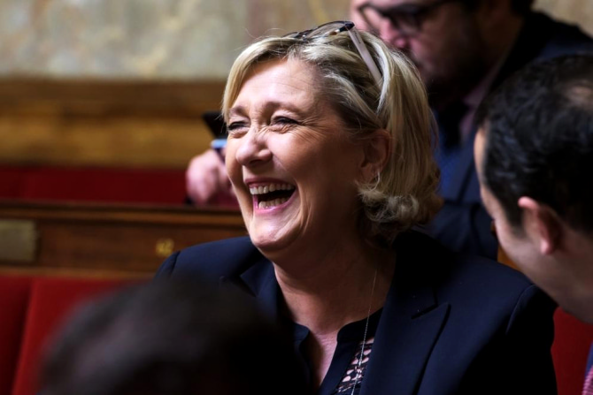 National Regrouping deputy Marine Le Pen.
