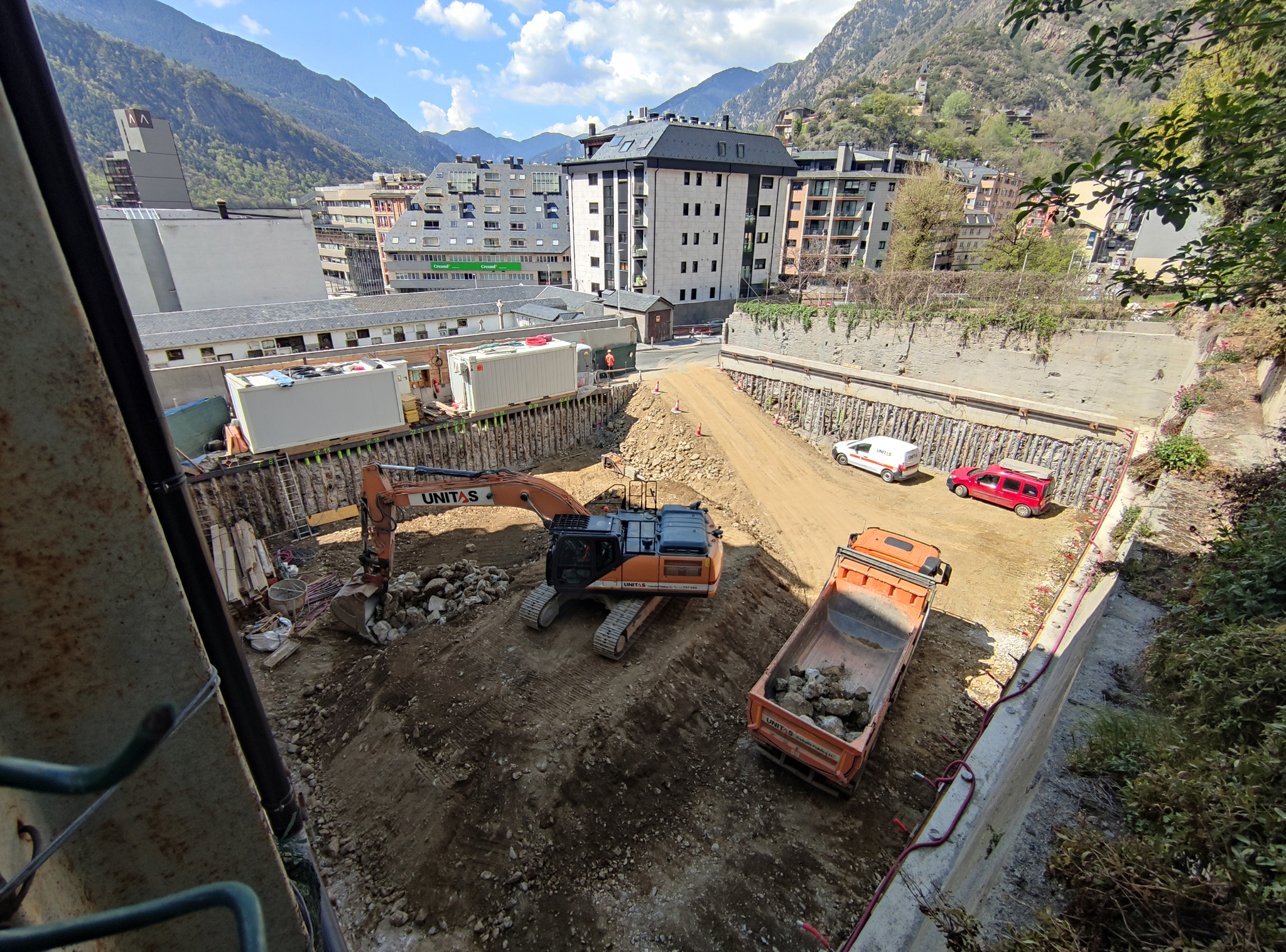 Works on social flats in the Pessebre plot, in Escaldes.