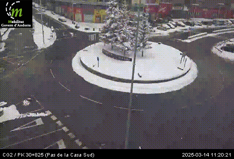 Fase groga per circular pel port d'Envalira