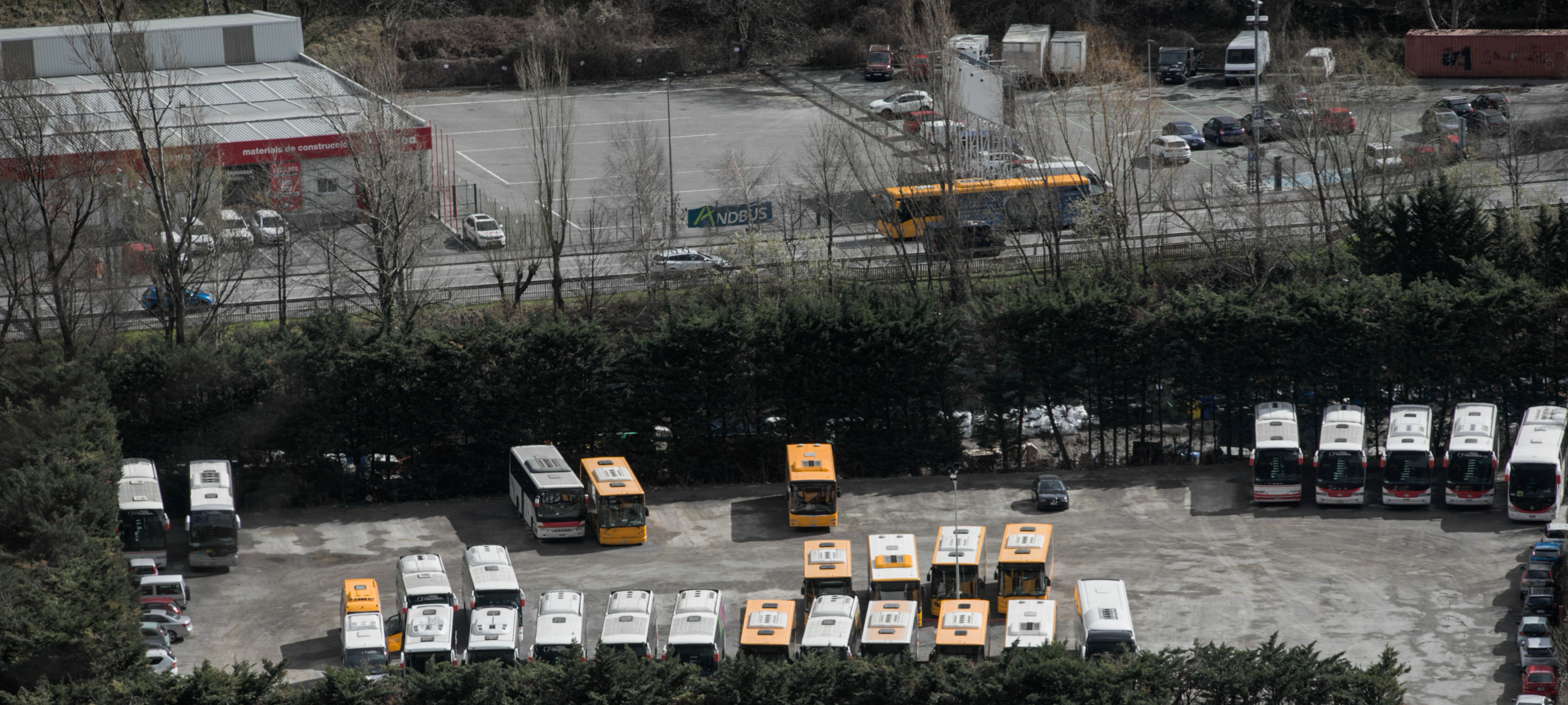 Buses from the country's transport network.